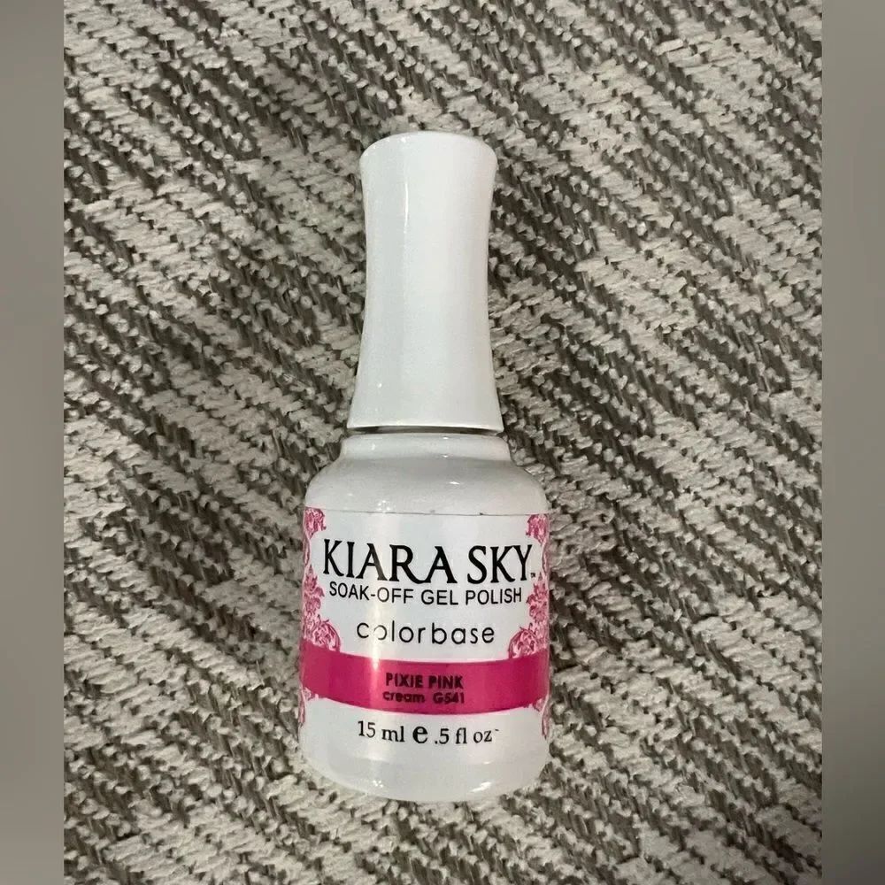 Kiara Sky (new) soak off gel color base in pixie pink